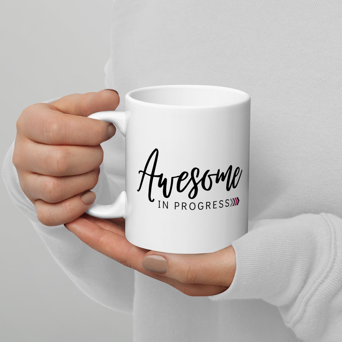 Awesome In Progress >> Mug - white